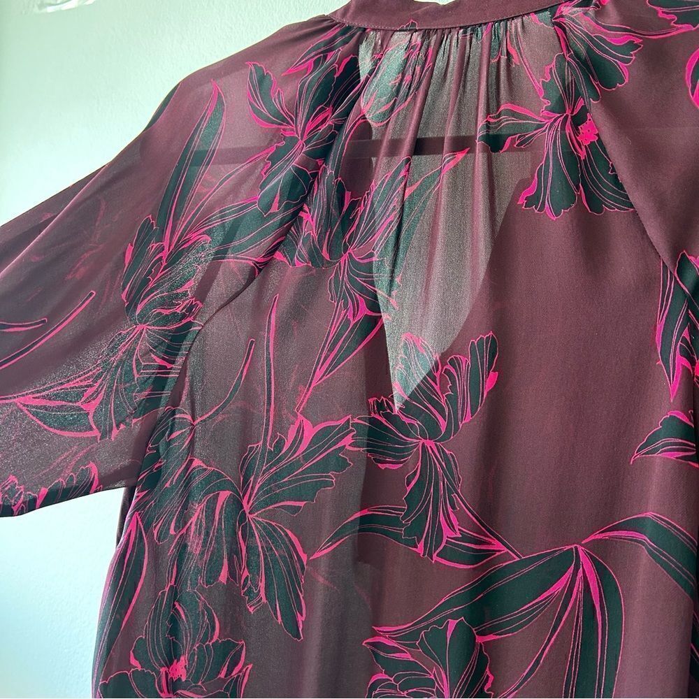 A.L.C. Lori Floral-Print Silk Long-Sleeve - Picture 9 of 9